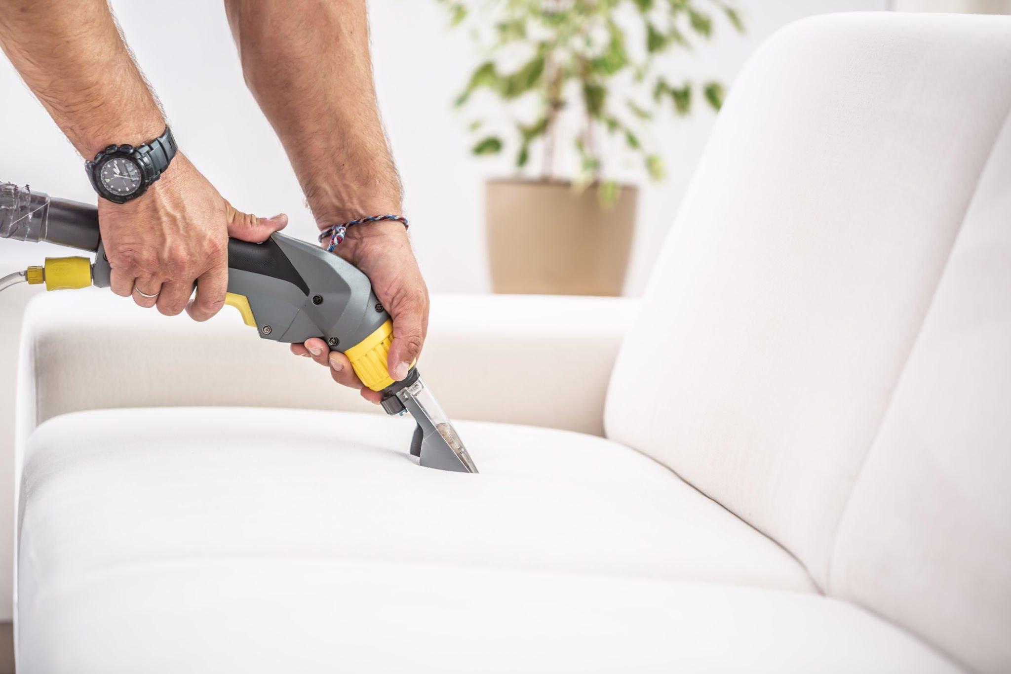 Clean bedding and upholstery